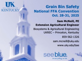 Opening slide image for Grain Bin Safety presentation